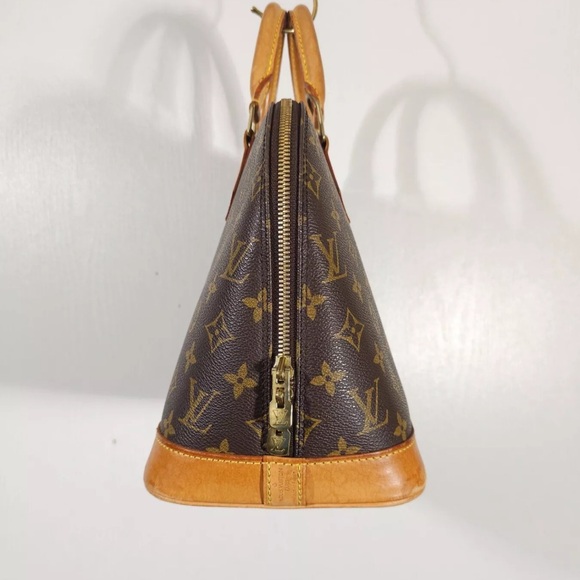Authentic Louis Vuitton Alma PM Monogram Canvas Leather Hand Bag - Vintage - Picture 7 of 16